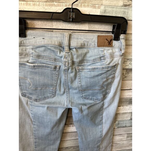 Women’s American Eagle Jegging Crop Jeans Light Wash Size 2 - Picture 12 of 15